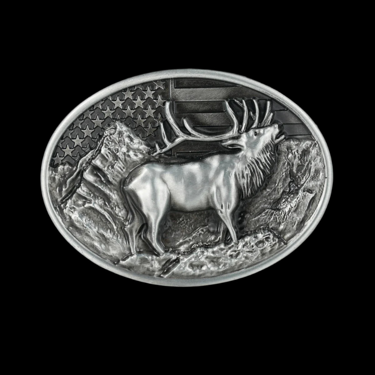 Freedom & Majesty Elk Belt Buckle