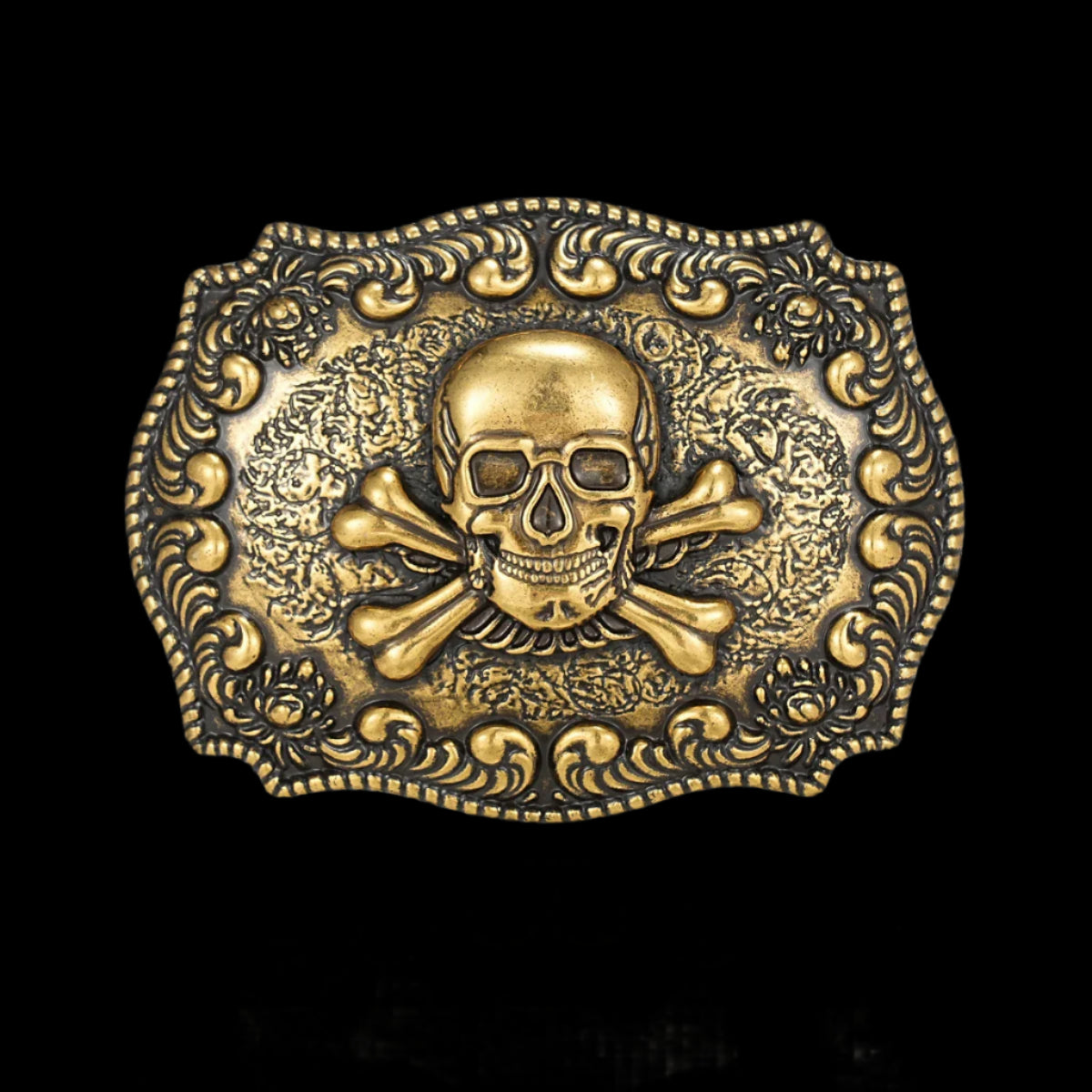 Golden Skull Buckle