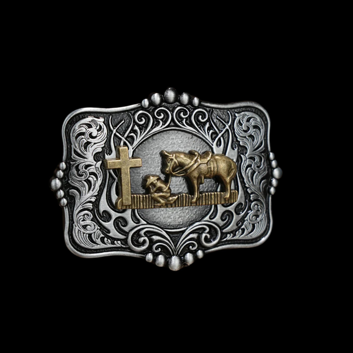 Religious Western Buckle