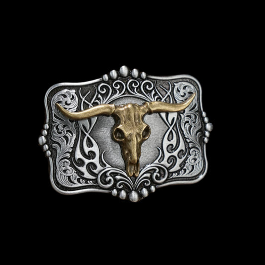 Longhorn Skull Buckle