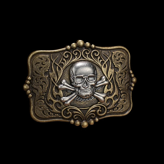 Golden Skull Buckle