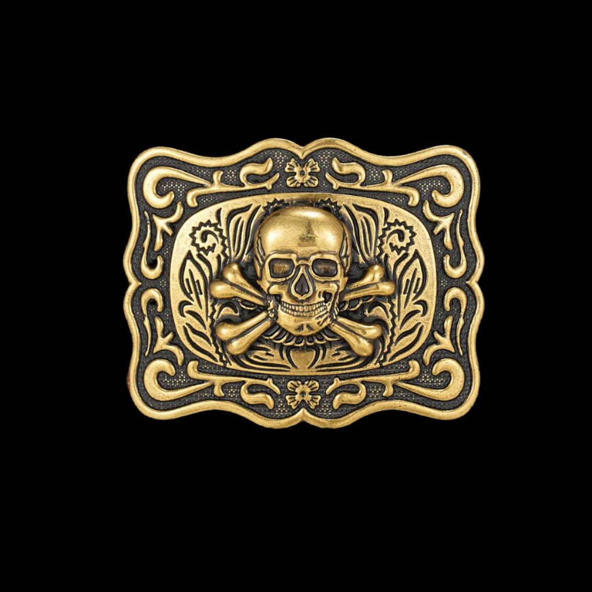 Golden Skull Buckle