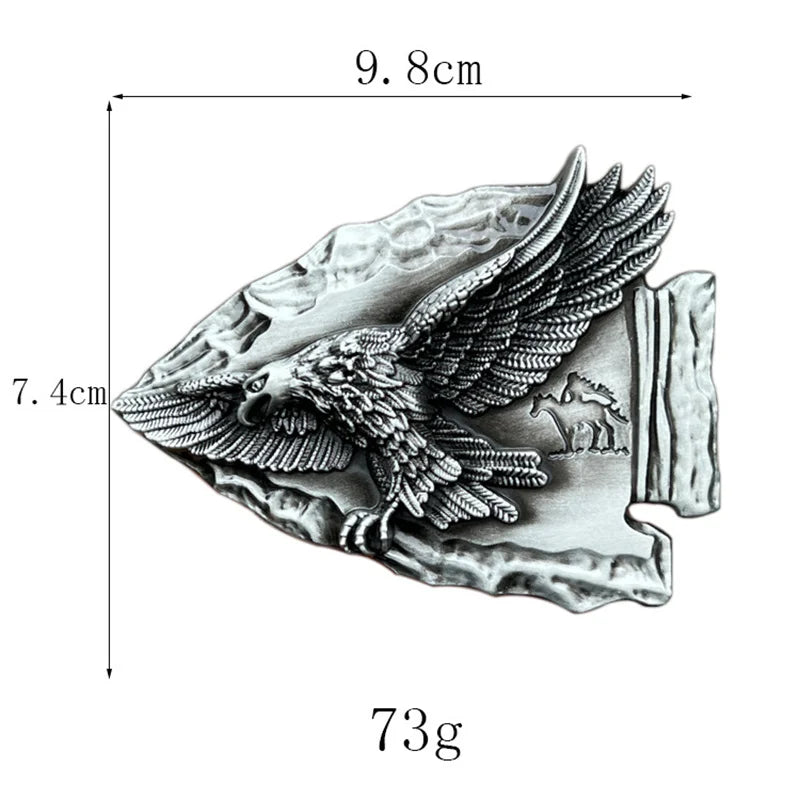 Silver Arrow Eagle Buckle